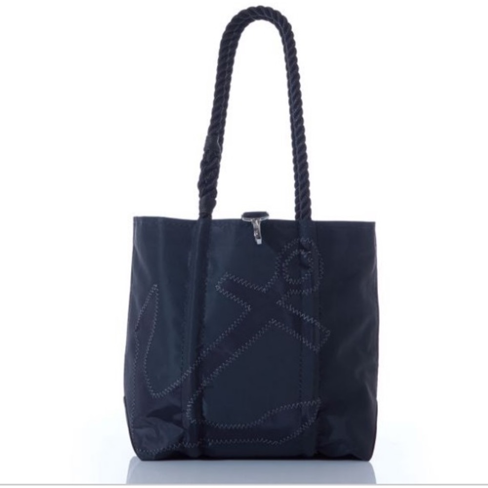Sea Bags Maine Black on Black Anchor Handbag-NEW